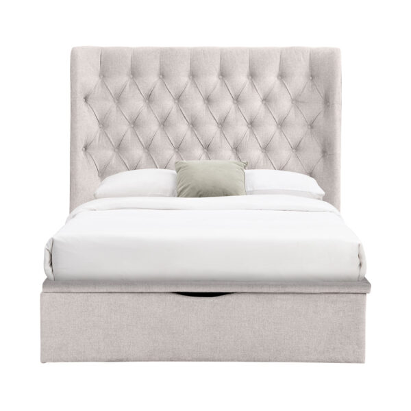 Kara 5ft Bed Beige | Assembly Required