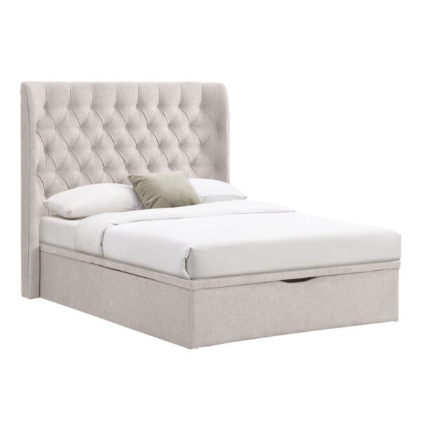 Kara 5ft Bed Beige | Assembly Required