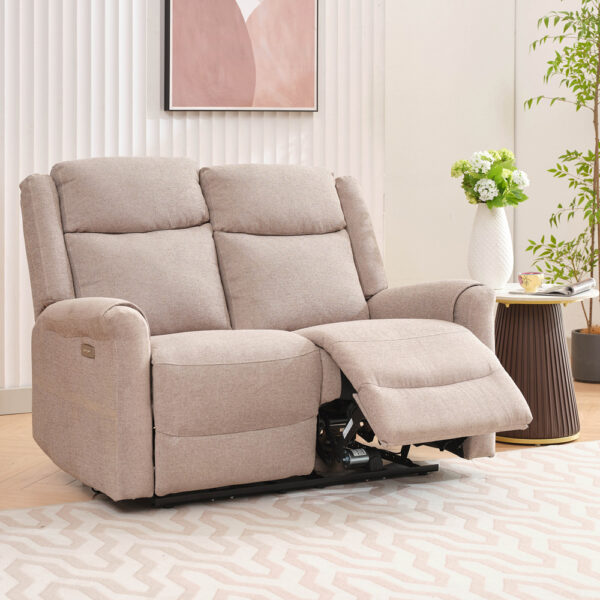 Nexus 2 Seater Electric Taupe Sofa | Assembly Required