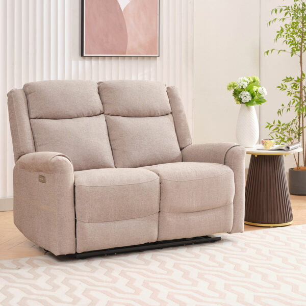 Nexus 2 Seater Electric Taupe Sofa | Assembly Required