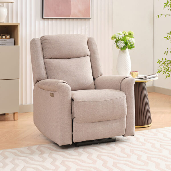 Nexus Electric Taupe Armchair | Assembly Required