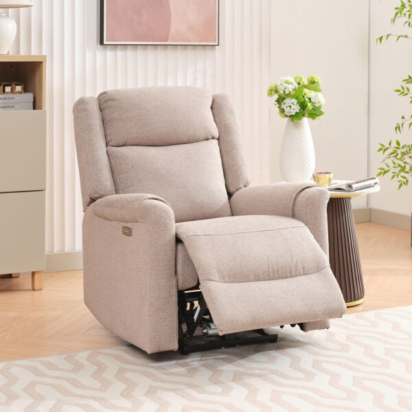 Nexus Electric Taupe Armchair | Assembly Required