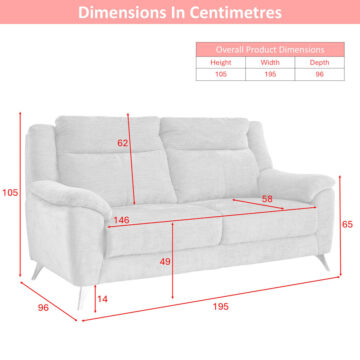 Malmo 3 Seater | Fossil Grey Fabric