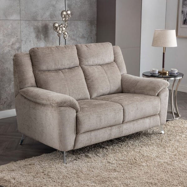 Malmo Fixed 2 Seater Fossil | Assembly Required
