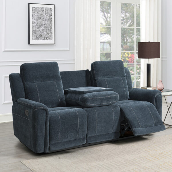 Winterton 3 Seater with Console Dark Grey