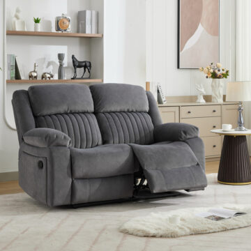 Dutch 2 Seater Recliner Slate Grey