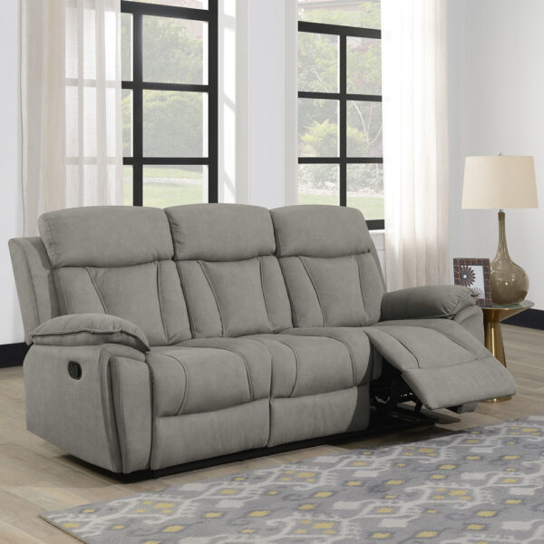 Worthington 3 Seater Recliner Grey | Assembly Required