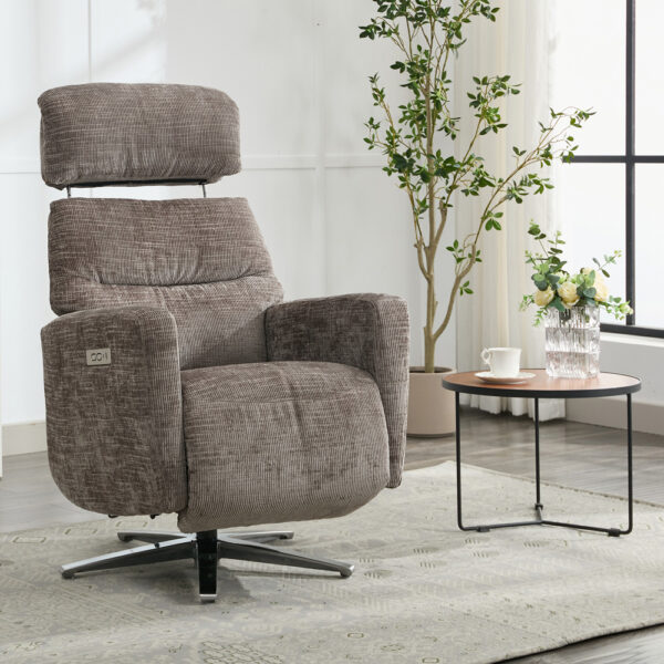 Monet TV Chair - Stone | Assembly Required