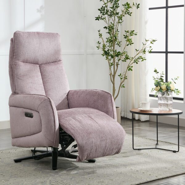 Noble Fabric Swivel Chair - Lavender | Assembly Required