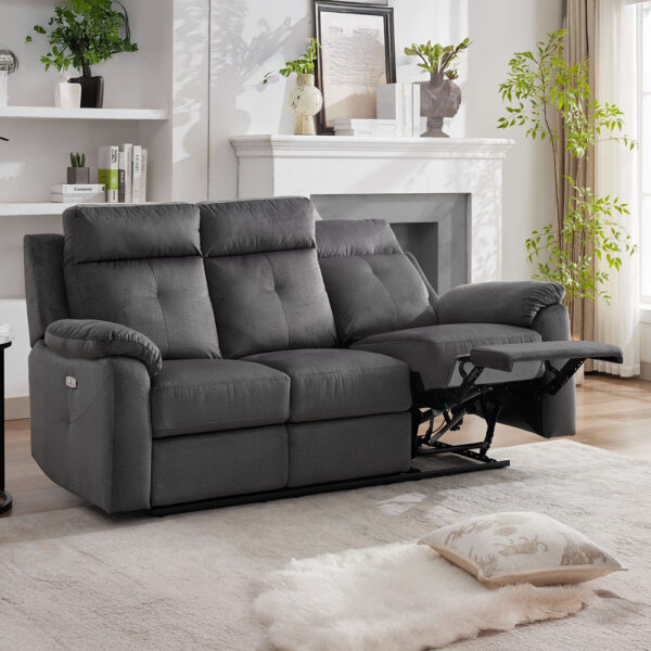 Verano 3 Seater Electric Recliner Anthracite | Assembly Required