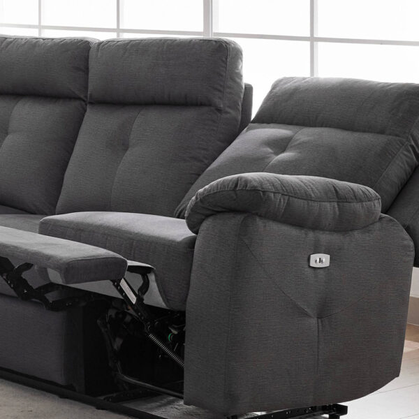 Verano 3 Seater Electric Recliner Anthracite | Assembly Required