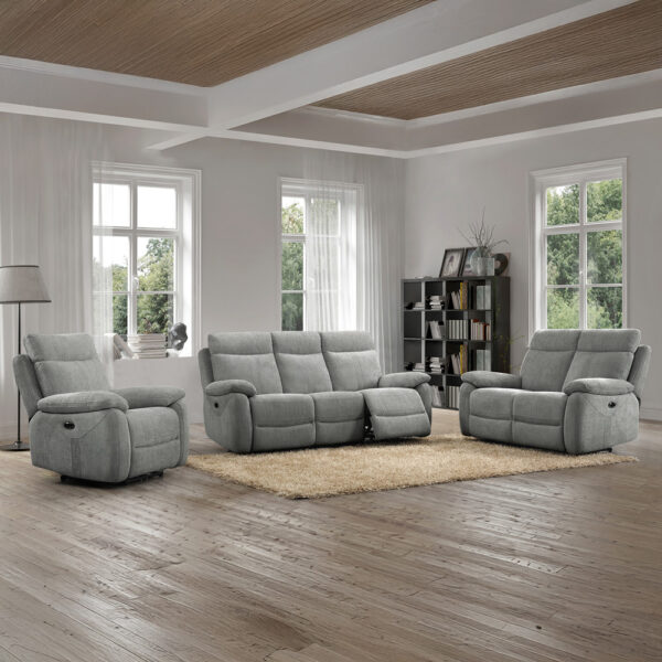 Carrington 3 Seater Taupe Electric | Assembly Required