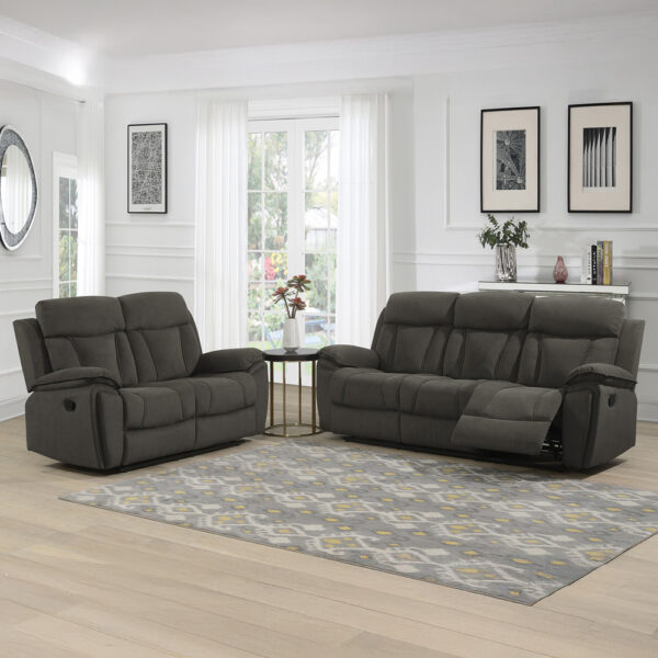 Worthington 2 Seater Recliner Chocolate | Assembly Required