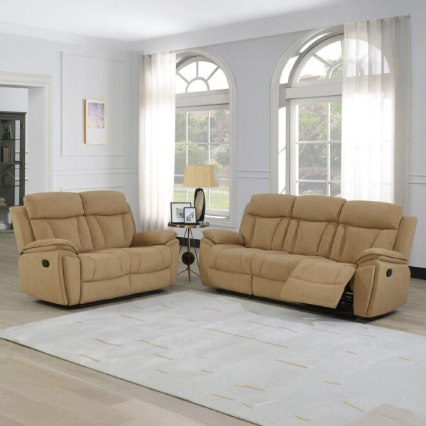 Worthington 2 Seater Recliner Sand | Assembly Required