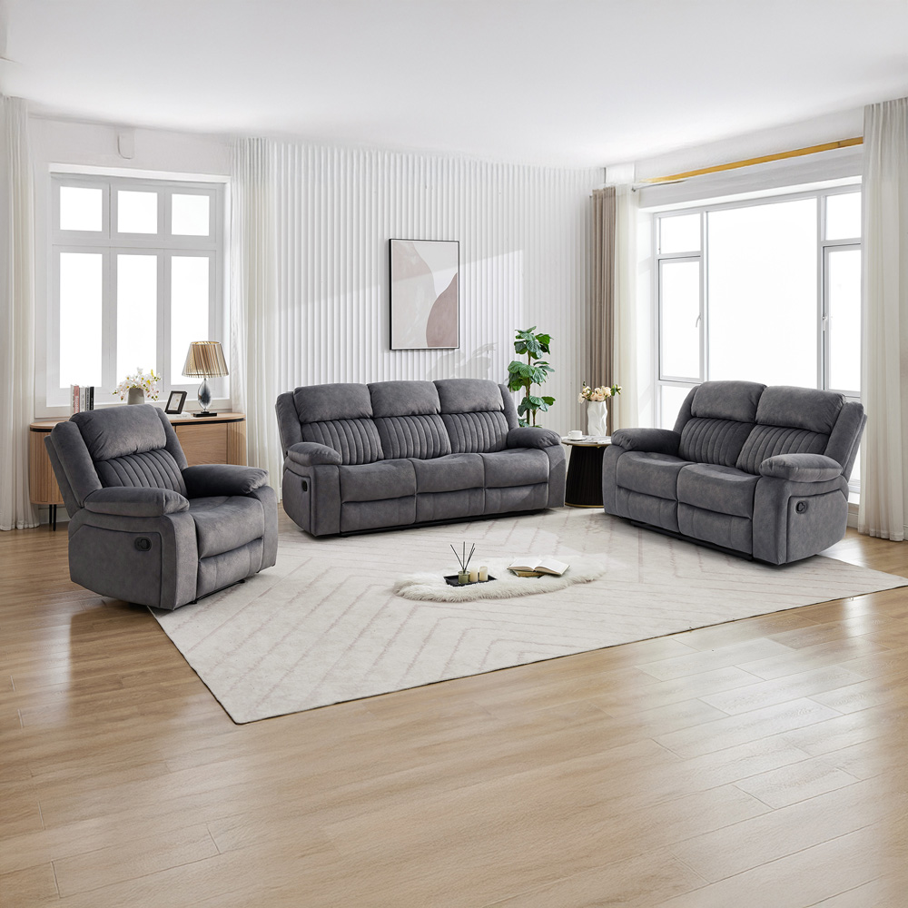 Dutch 3+1+1 Suite Slate Grey