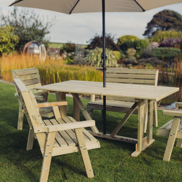 Clover Table Set - Sits 6 | Assembly Required