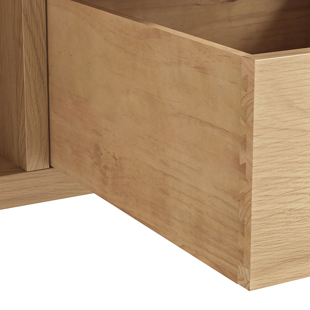 Dover Light Oak Combi Wardrobe | Assembled