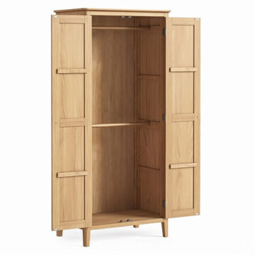 Dover Light Oak Full Hanging Wardrobe