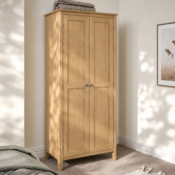 Dover Light Oak Full Hanging Wardrobe