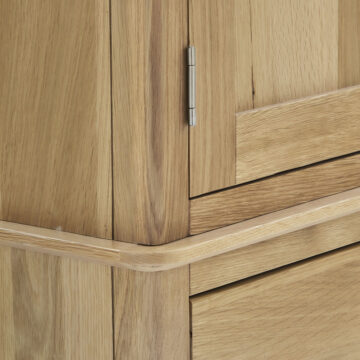 Dover Light Oak Gentlemans Wardrobe