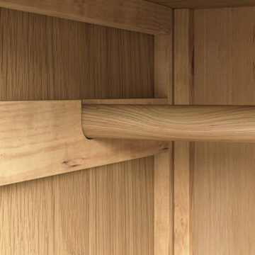 Dover Light Oak Gentlemans Wardrobe