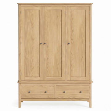 Dover Light Oak Triple Wardrobe