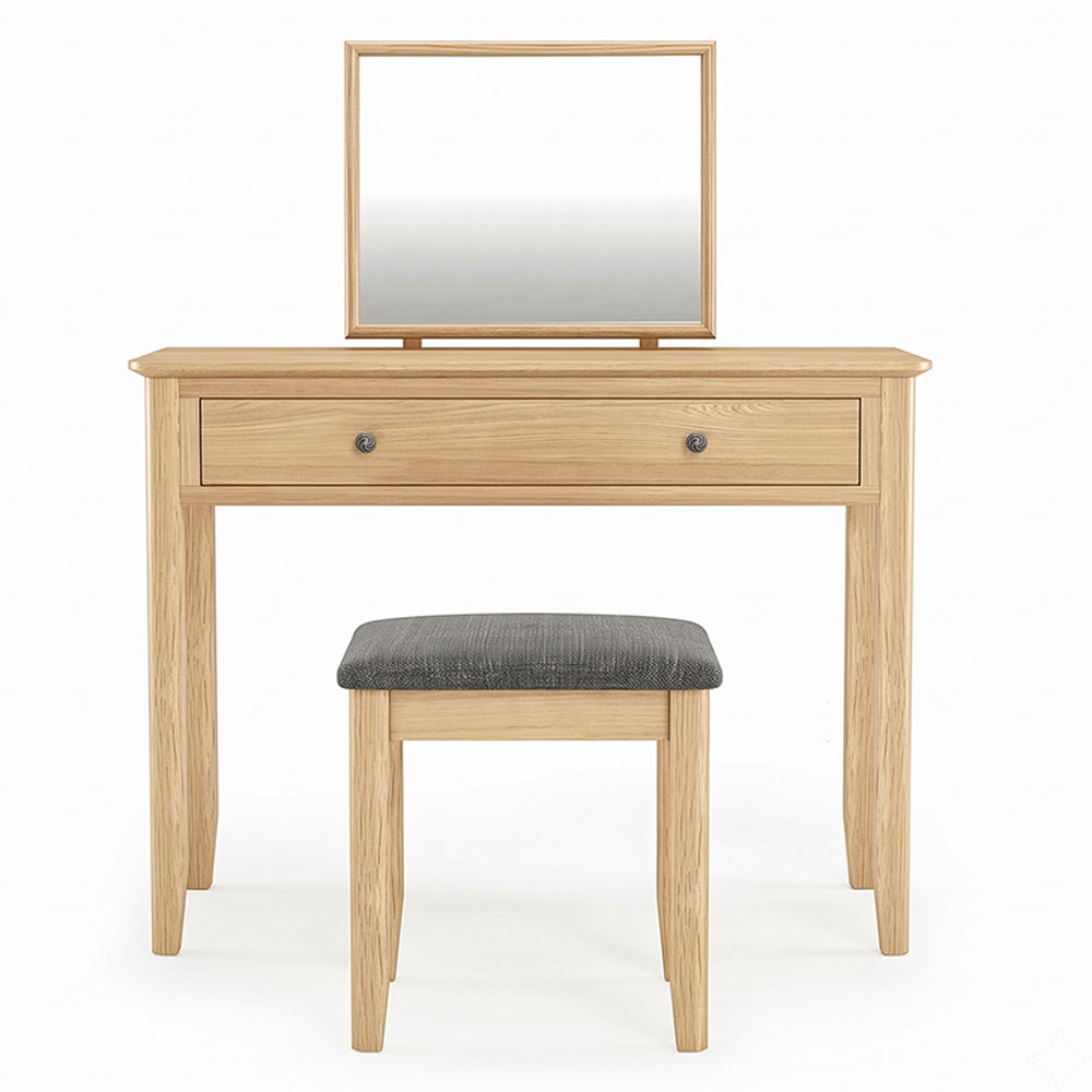 Dover Light Oak Dressing Table Set