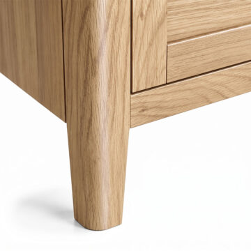 Dover Light Oak Storage Bench | Assembled