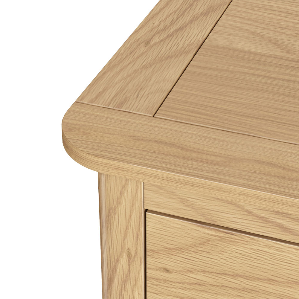 Dover Light Oak Blanket Box | Assembled