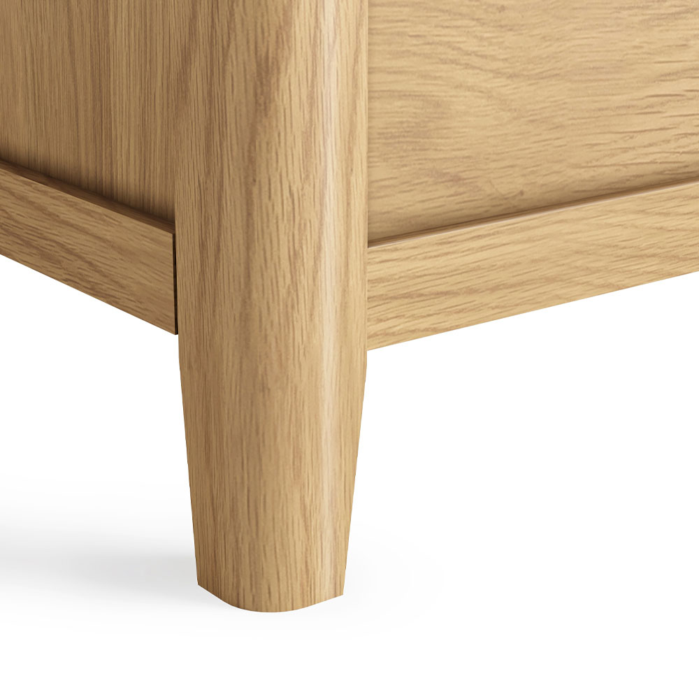 Dover Light Oak Blanket Box | Assembled