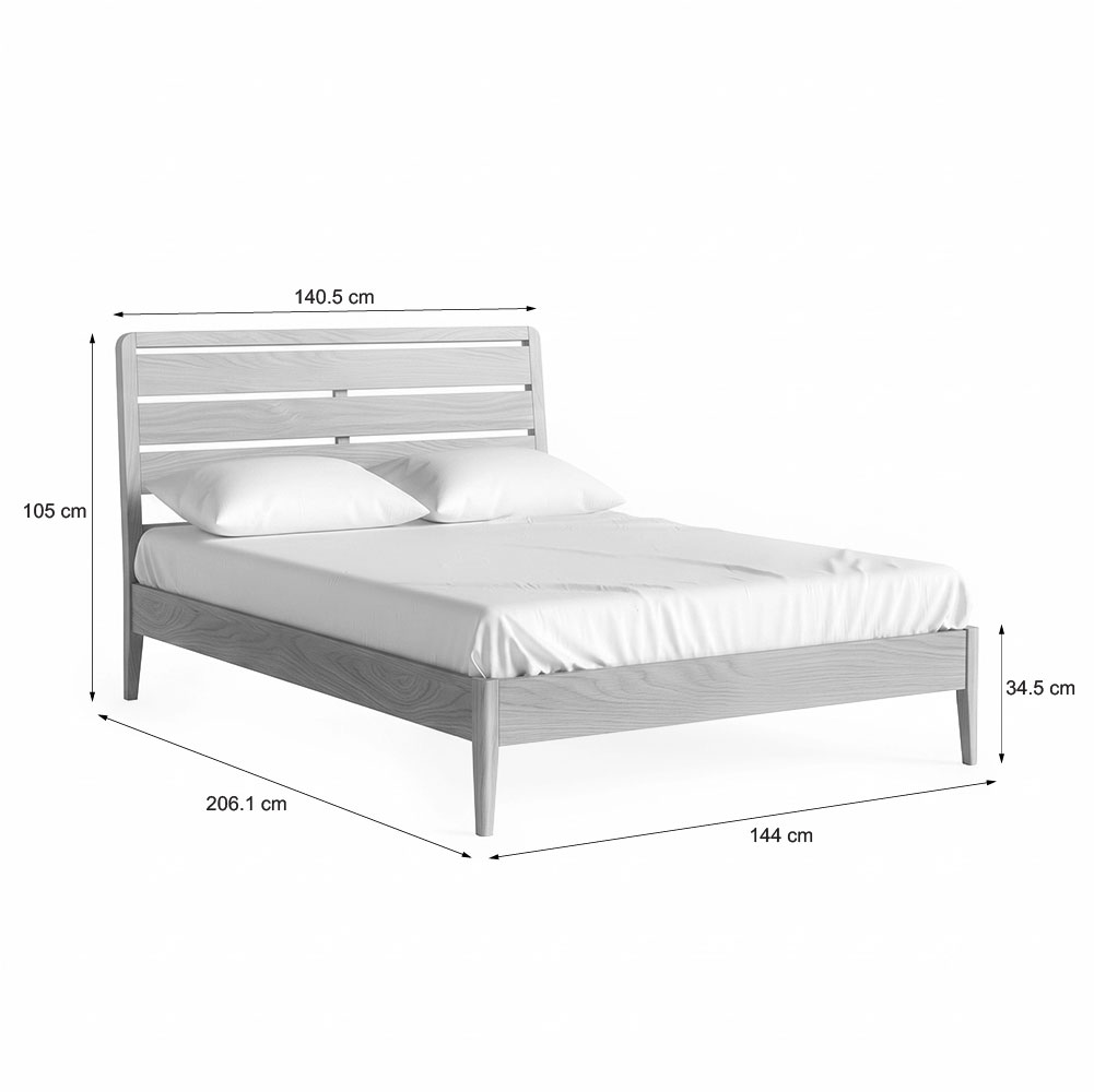 Dover Light Oak 4'6 Bed