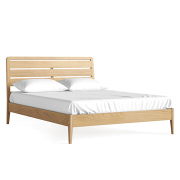 Dover Light Oak 5′ King Size Bed