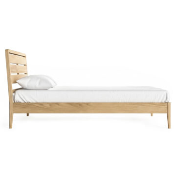 Dover Light Oak 5′ King Size Bed