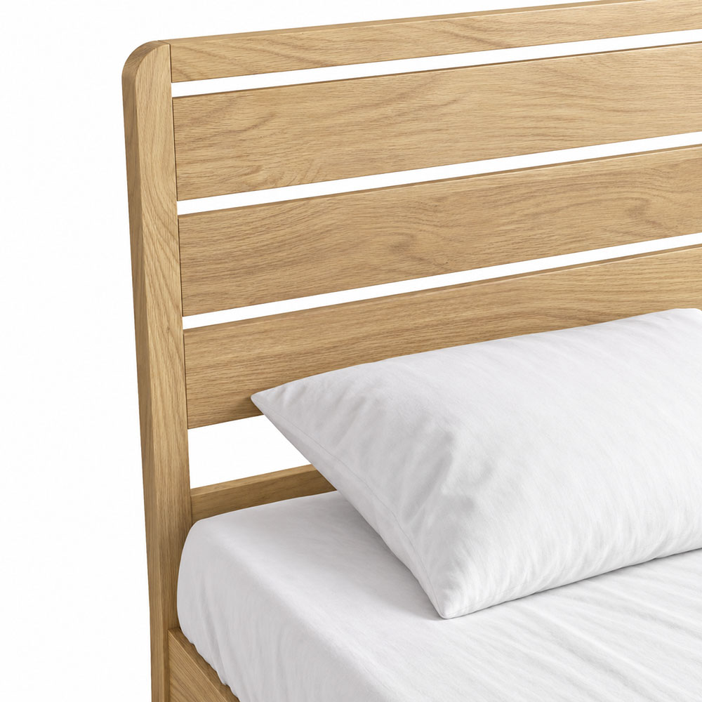 Dover Light Oak 5' King Size Bed