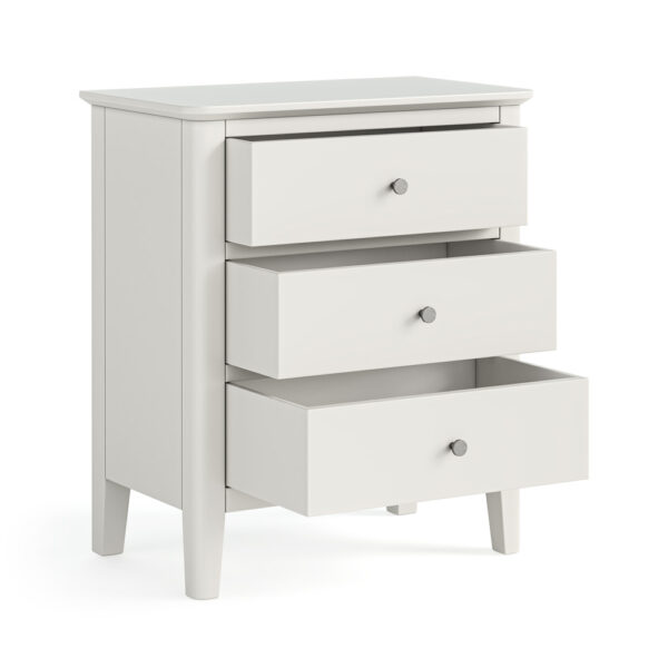 Folkestone White Chest of 3 Drawers | Fully Assembled