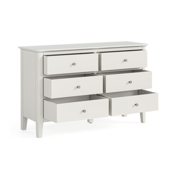 Folkestone White Chest of 6 Drawers | Fully Assembled | Clearance
