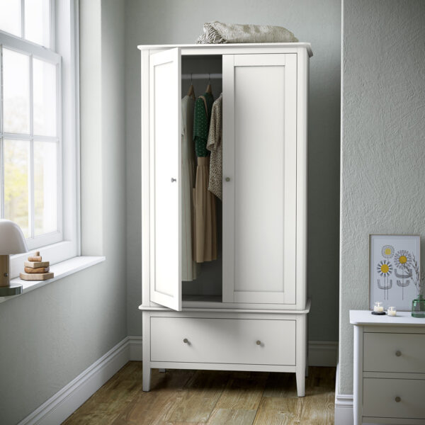 Folkestone White Gentlemans Wardrobe | Assembly Required
