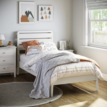 Folkestone White 3' Bed | Assembly Required