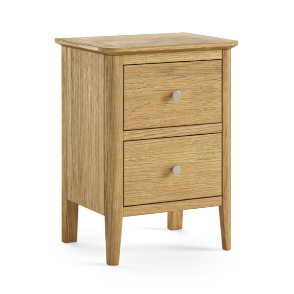 Dover Light Oak Bedside Cabinet | Assembled