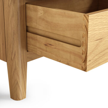 Dover Light Oak 5 Drawer Tallboy | Assembled | Clearance