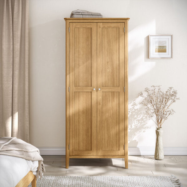 Dover Light Oak Full Hanging Wardrobe