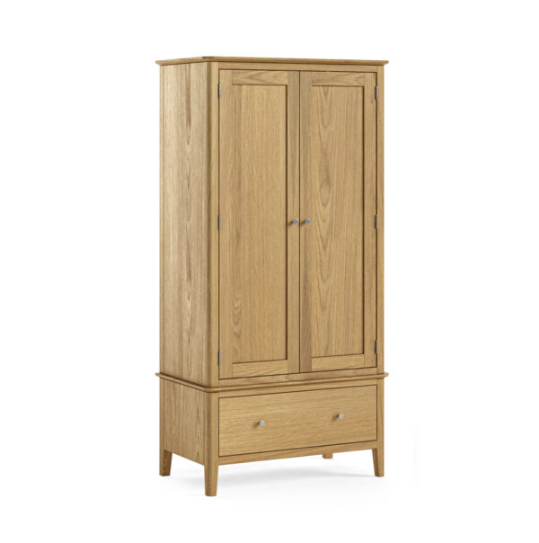 Dover Light Oak Gentlemans Wardrobe