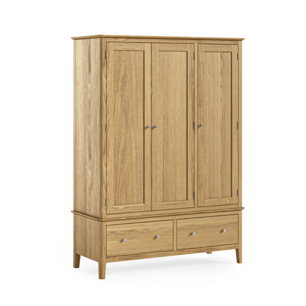 Dover Light Oak Triple Wardrobe