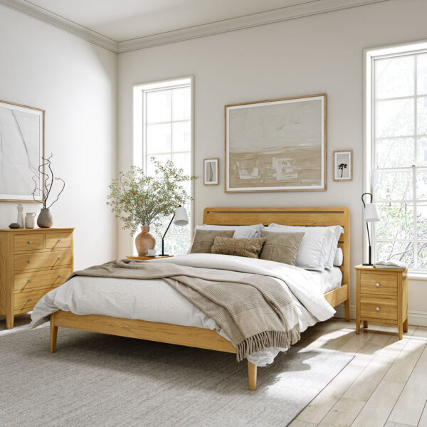 Dover Light Oak 4'6 Bed