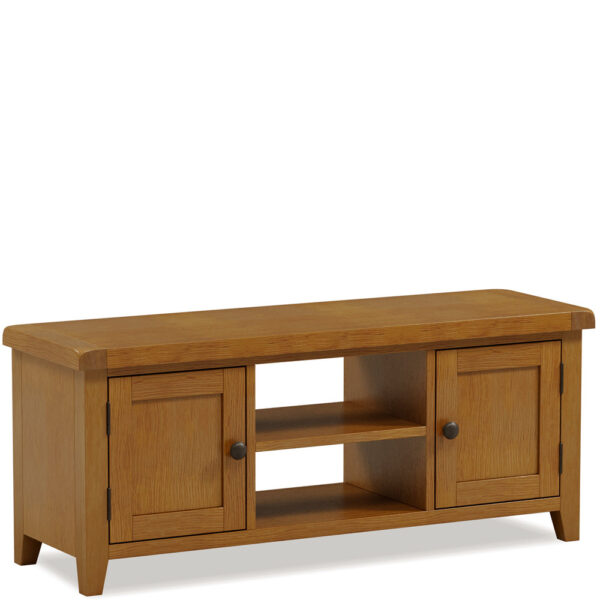 Easton Oak Plasma TV Unit | Fully Assembled