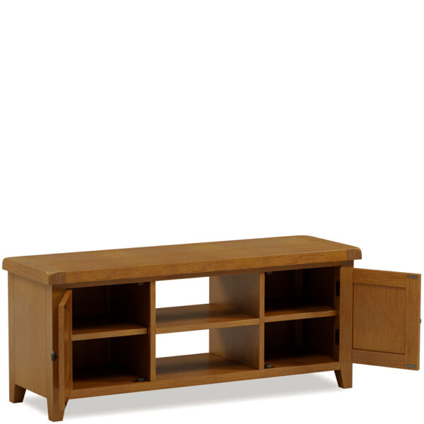 Easton Oak Plasma TV Unit | Fully Assembled