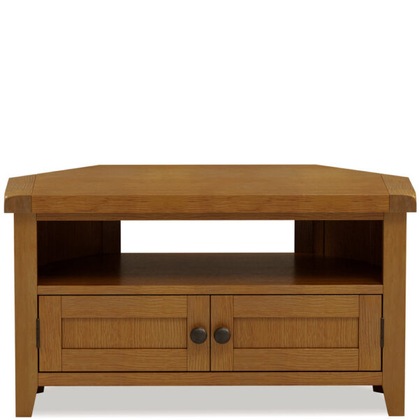 Easton Oak Corner Tv Unit | Fully Assembled