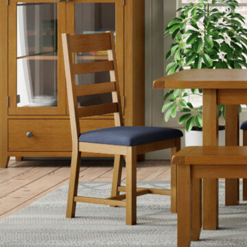 Easton Oak Dining Chair | Assembled