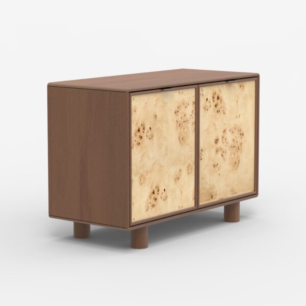 Metro Burl Two Door Cabinet | Assembly Required