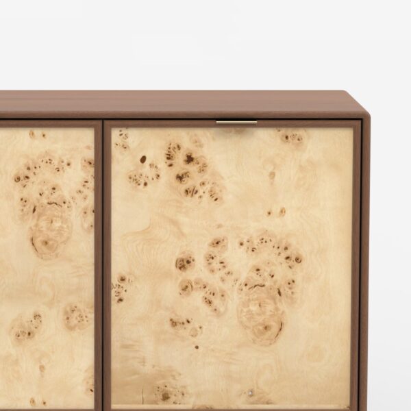 Metro Burl Two Door Cabinet | Assembly Required